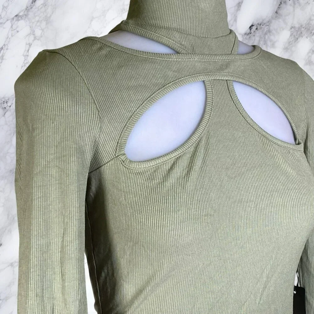 H:ours Alyson Cut Out Top - Green